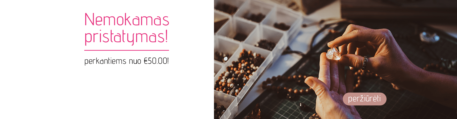 Nemokamas pristatymas, rankų darbo papuošalai