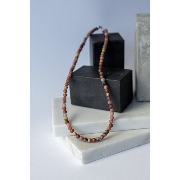 Slyvų žiedų jaspio vėrinys  1