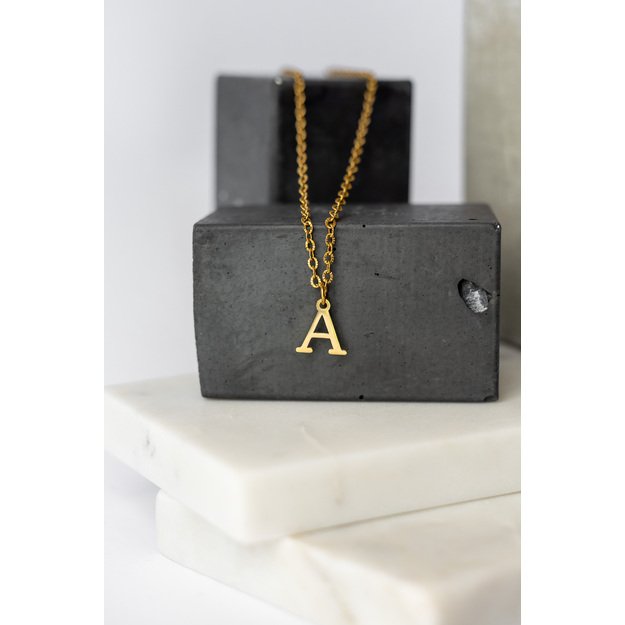 Nerūdijančio plieno grandinėlė su raide 1