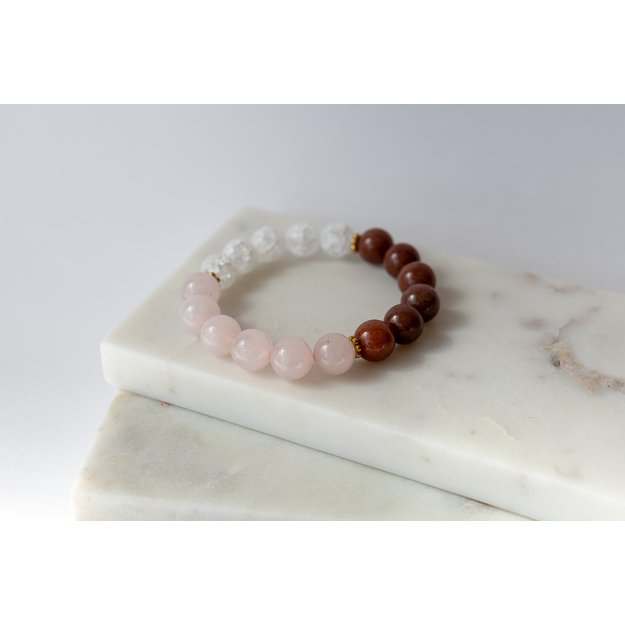 Apyrankės iš kvarcų ir avantiurino akmenų 10 mm