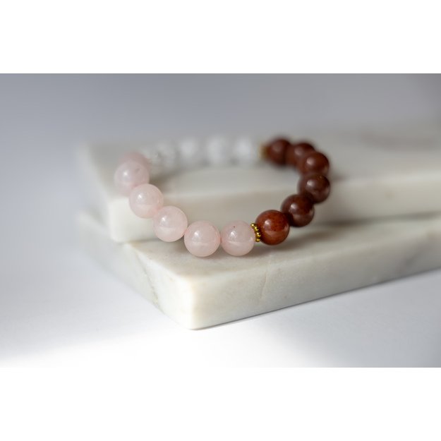 Apyrankės iš kvarcų ir avantiurino akmenų 10 mm 1