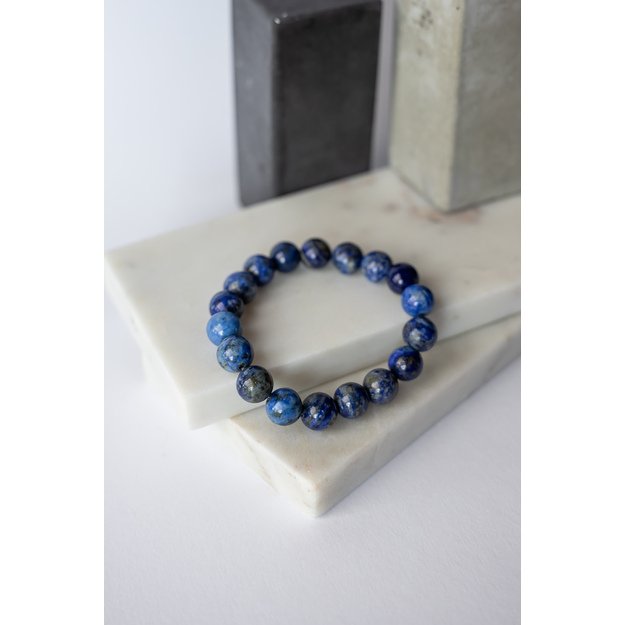 Apyrankė iš lazurito akmenukų 10mm