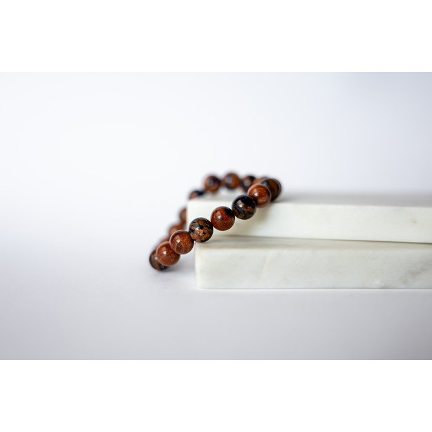 Saulės ir kairo akmens apyrankė 10 mm 1