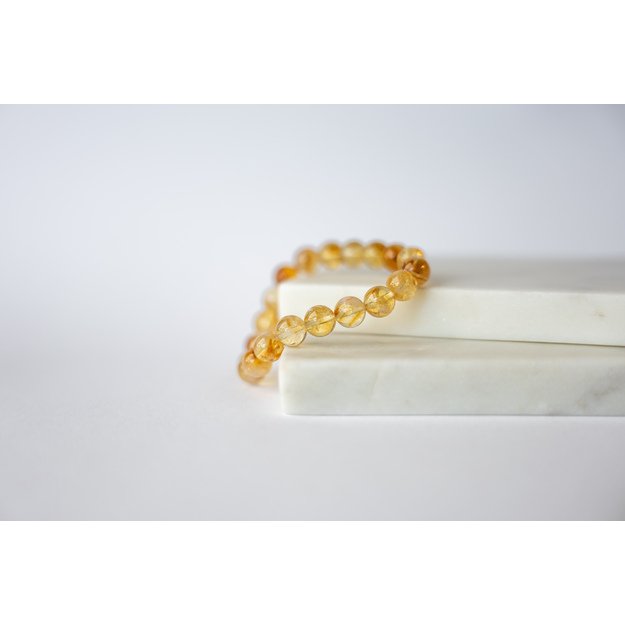 Apyrankė iš citrino akmens  8 mm 1