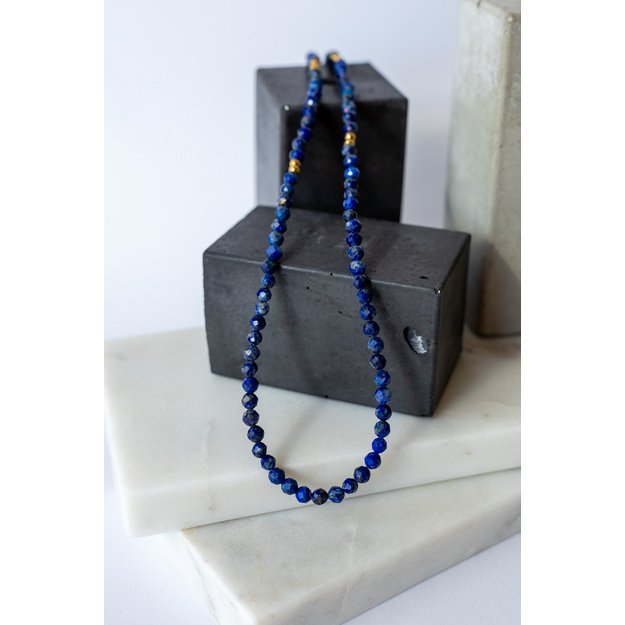 Vėrinys su lazurito akmenėliais