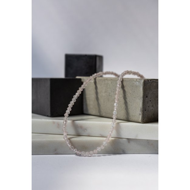 Vėrinis su rožiniu kvarcu