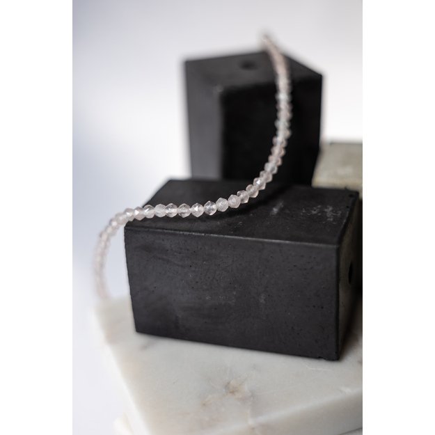 Vėrinis su rožiniu kvarcu 1